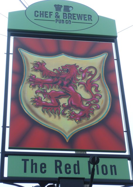 Sign at "The Red Lion" PH