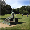 SE2812 : Henry Moore: Draped Seated Woman, 1957-58, Yorkshire Sculpture Park by Robin Stott