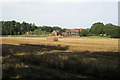 Harvested wheatfield near Heath Farm