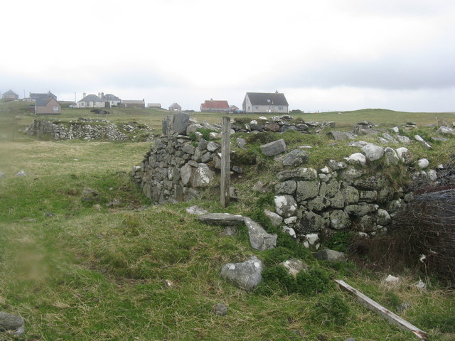 Old houses at Coig Peighinnean