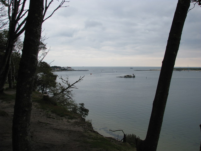 Cliff edge on Brownsea Island
