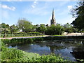 View from a village pond