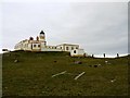 NG1247 : The helipad at Neist Point Lighthouse by Gordon Brown