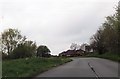 A686 approaching houses at Carleton