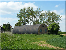 TL7123 : Two Nissen huts, Pound Farm by Robin Webster