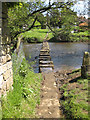 Stepping stones in the River Esk