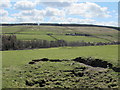 Disused mine shafts in the valley of Nookton Burn