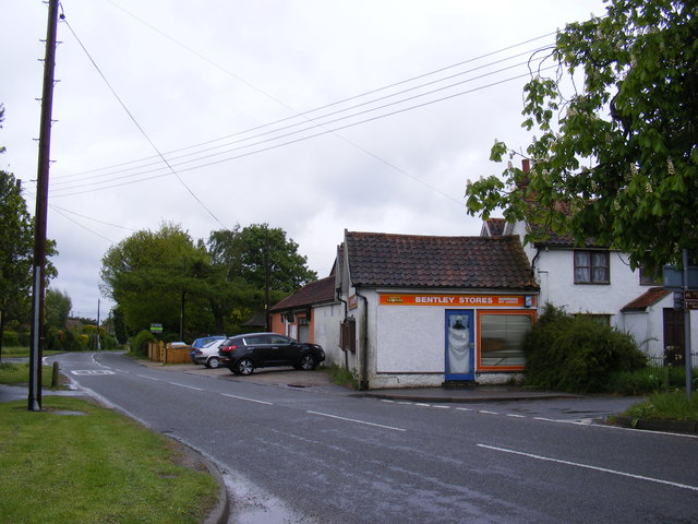 Bentley Stores & Post Office George V Postbox