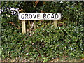 TM1136 : Grove Road sign by Geographer