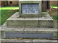 Front Inscriptions, War Memorial, Woolmer Green