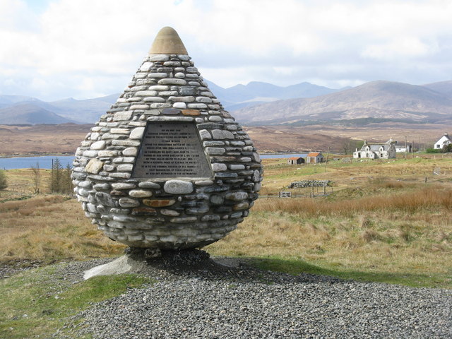 Monument to the loyalty of the Hebrideans