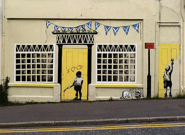 Artwork Graffiti In Castle Douglas C Walter Baxter Geograph Britain And Ireland