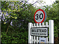 Belstead sign on The Street