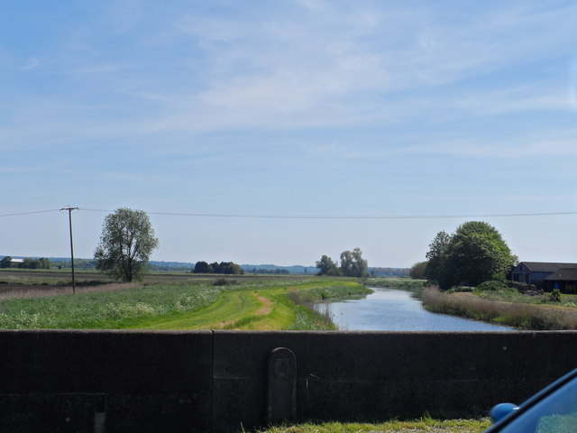 River Nene (old course) and fen from Stokes Bridge