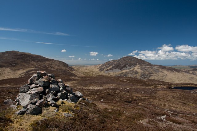 Summit cairn of 'Beinn na Caillich Mòr', Islay
