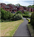 Path from Pentre Lane approaches The Manor, Llantarnam, Cwmbran