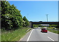 The A38 eastbound at the B3413 junction