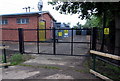 Entrance to electricity substation