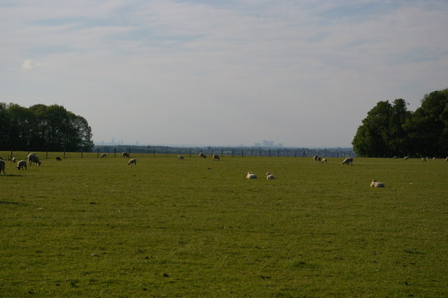 Pratts Bottom: view towards London from Norsted Manor
