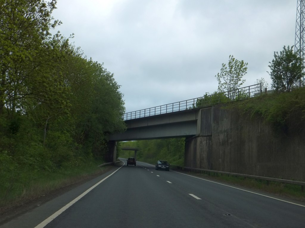 Railway bridge over A49 Ludlow bypass © David Smith :: Geograph Britain ...