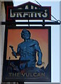 The Vulcan pub sign, Cardiff