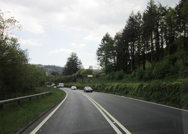 The A38 towards Dodwalls