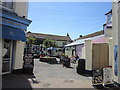 The beer garden at the Ye Olde Jolly Sailor