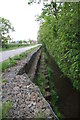 Reinforced verge on Moortown Road