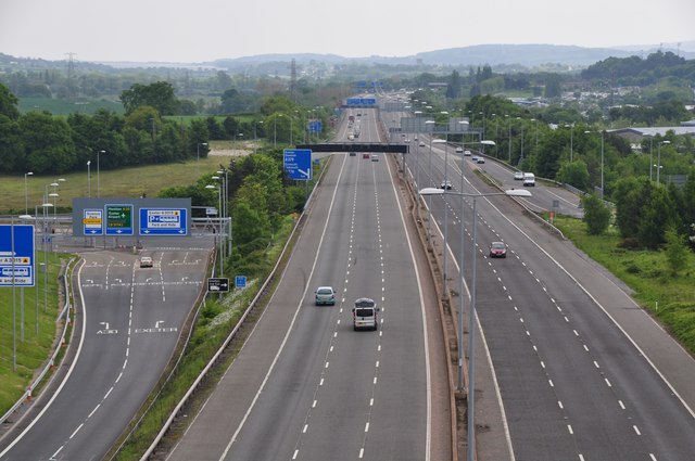 Exeter District : The M5 Motorway © Lewis Clarke :: Geograph Britain ...