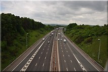 SX9693 : East Devon : The M5 Motorway by Lewis Clarke