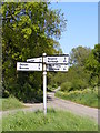 TM4981 : Roadsign at Gipsy Lane junction by Geographer