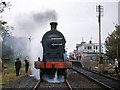 Steam train at Bellarena - 1970 (2)