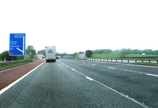 M6 Junction 44 Northbound © Alex Mcgregor Cc By Sa20 Geograph