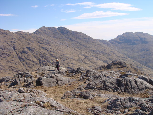 Approaching Meall na Sroine from the east
