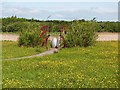 Decorative gateway at Rainton Meadows Nature Reserve