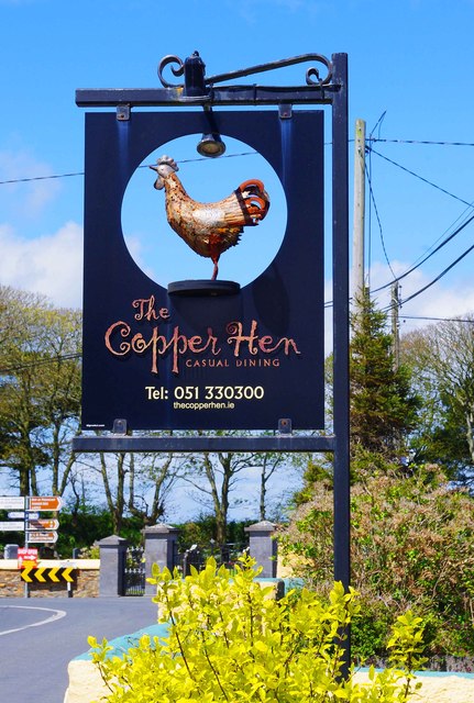The Copper Hen (2) - sign, Fenor, Co. Waterford