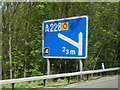 Junction sign eastbound on M20 near Ryarsh