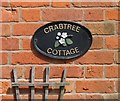 2 Crabtree Cottages nameplate