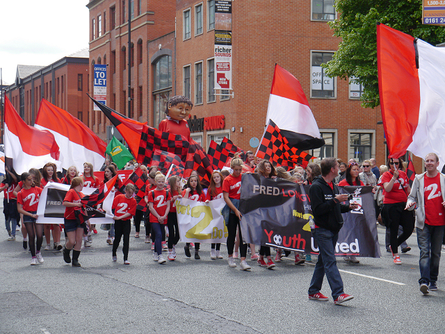 Manchester Day Parade - Youth United on Deansgate