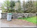 A wheelie bin at the entrance to Dalshangan