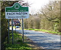 Packington sign along Normanton Road