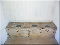 ST9326 : Wardour: old toilets at Old Wardour Castle by Chris Downer