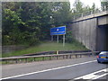 Buckingham county boundary sign on clockwise M25