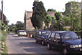 South Hinksey: St Lawrence Road past St Lawrence church, 1987