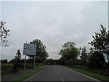 TA1703 : A46 ahead on Limber Road, Swallow by Steve  Fareham