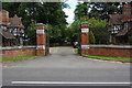 Ornate gates to East Lodge