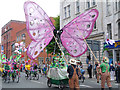 SJ8397 : Purple Butterfly on Deansgate by David Dixon