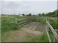 Old cart bridge over The Fleet in Coatham Marsh Nature Reserve