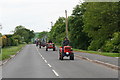 The Wolds Tractor Road Run arriving at Binbrook