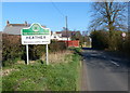 Heather village sign along Normanton Road